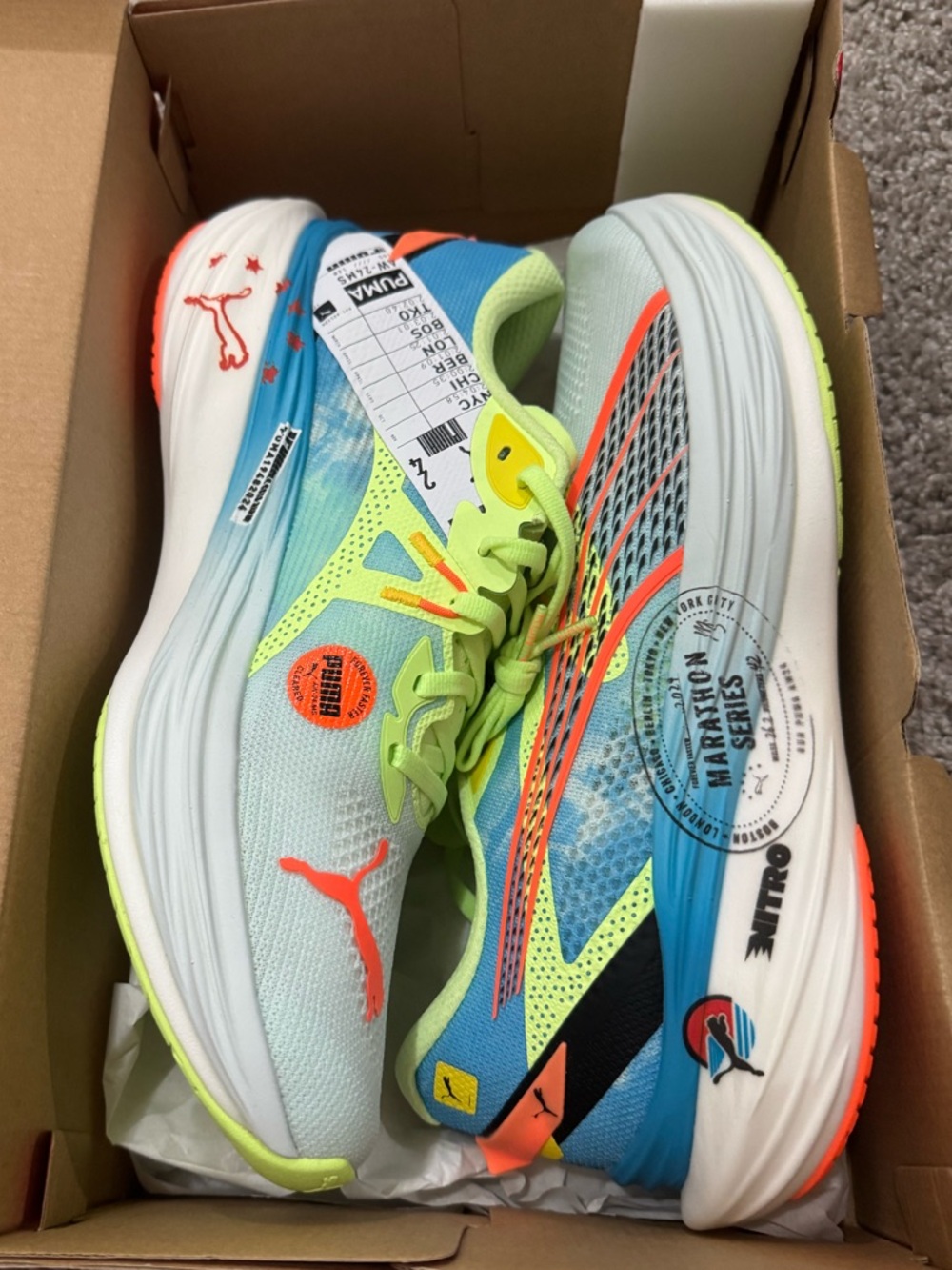 New in box pair of Puma deviate nitro 3s